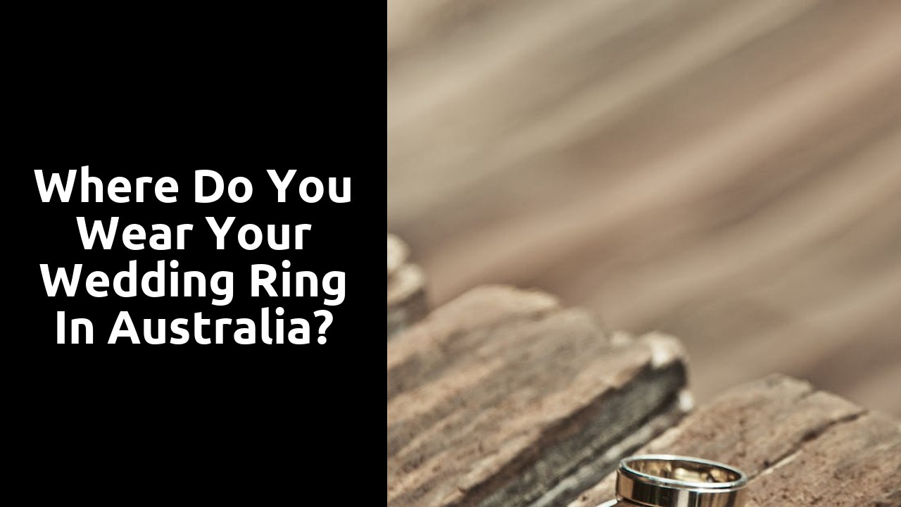 Where do you wear your wedding ring in Australia?