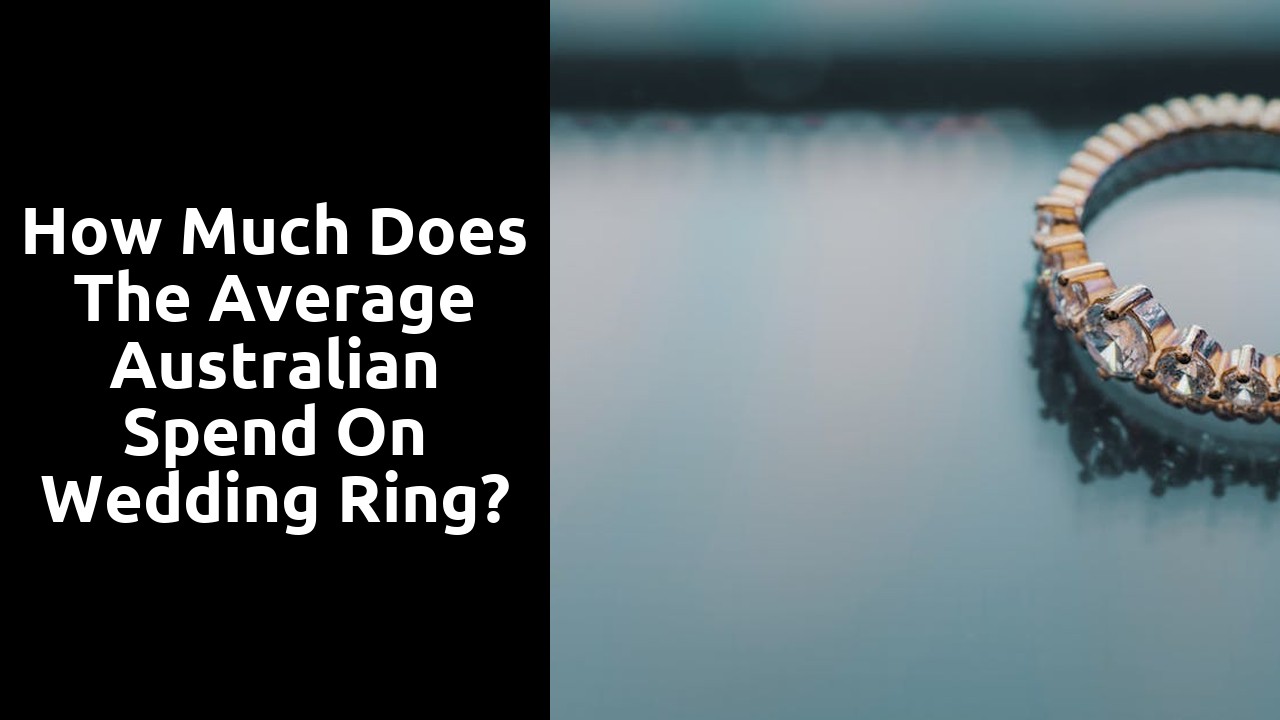 How much does the average Australian spend on wedding ring?